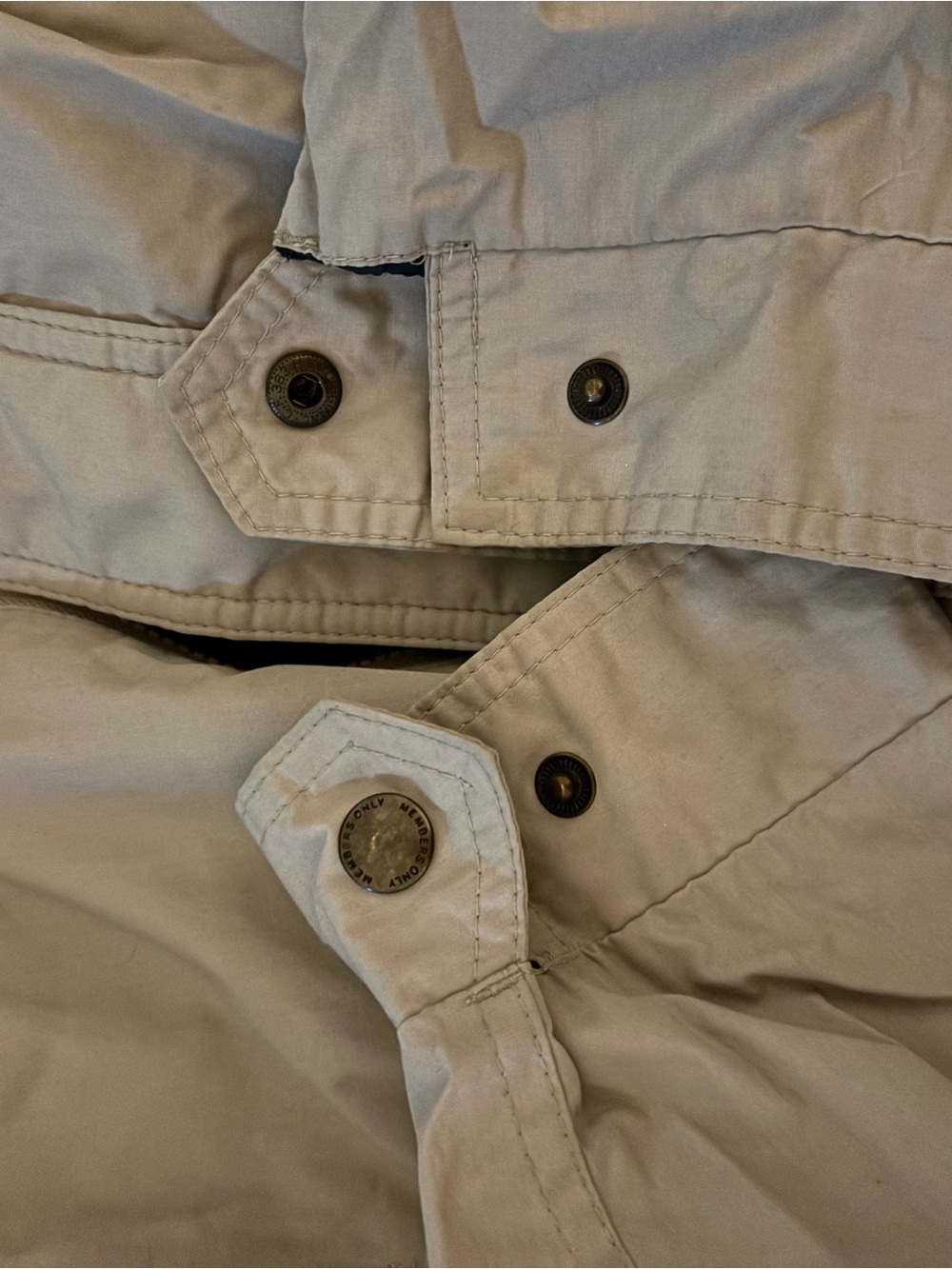Members Only Tan Bomber Jacket - Picture 4 of 8